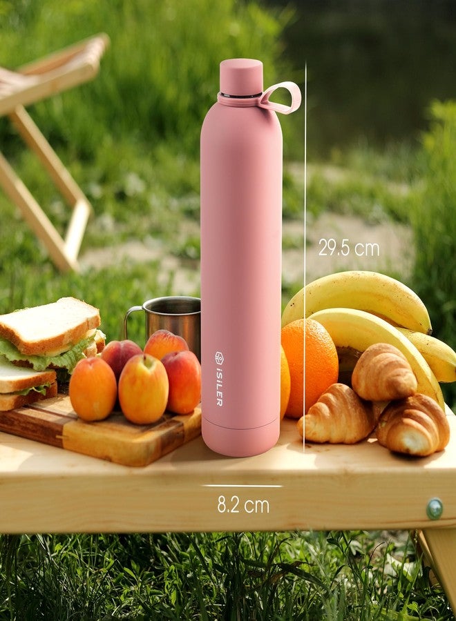ISILER 1 liters Insulated Bottle, Stainless Steel Thermal Bottle with Silicone Handle, 24 Hours Hot and Cold, Leak Proof, Rust Proof, Vacuum Flask for Office, Home, Gym, Hiking, Trekking, Travelling - Image 5